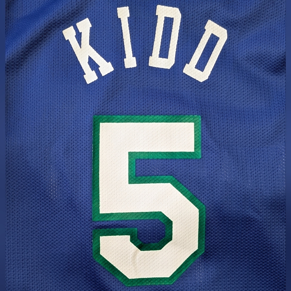 Vintage 90s Dallas Mavericks Jason Kidd NBA Jersey Champion Youth XL 18-20